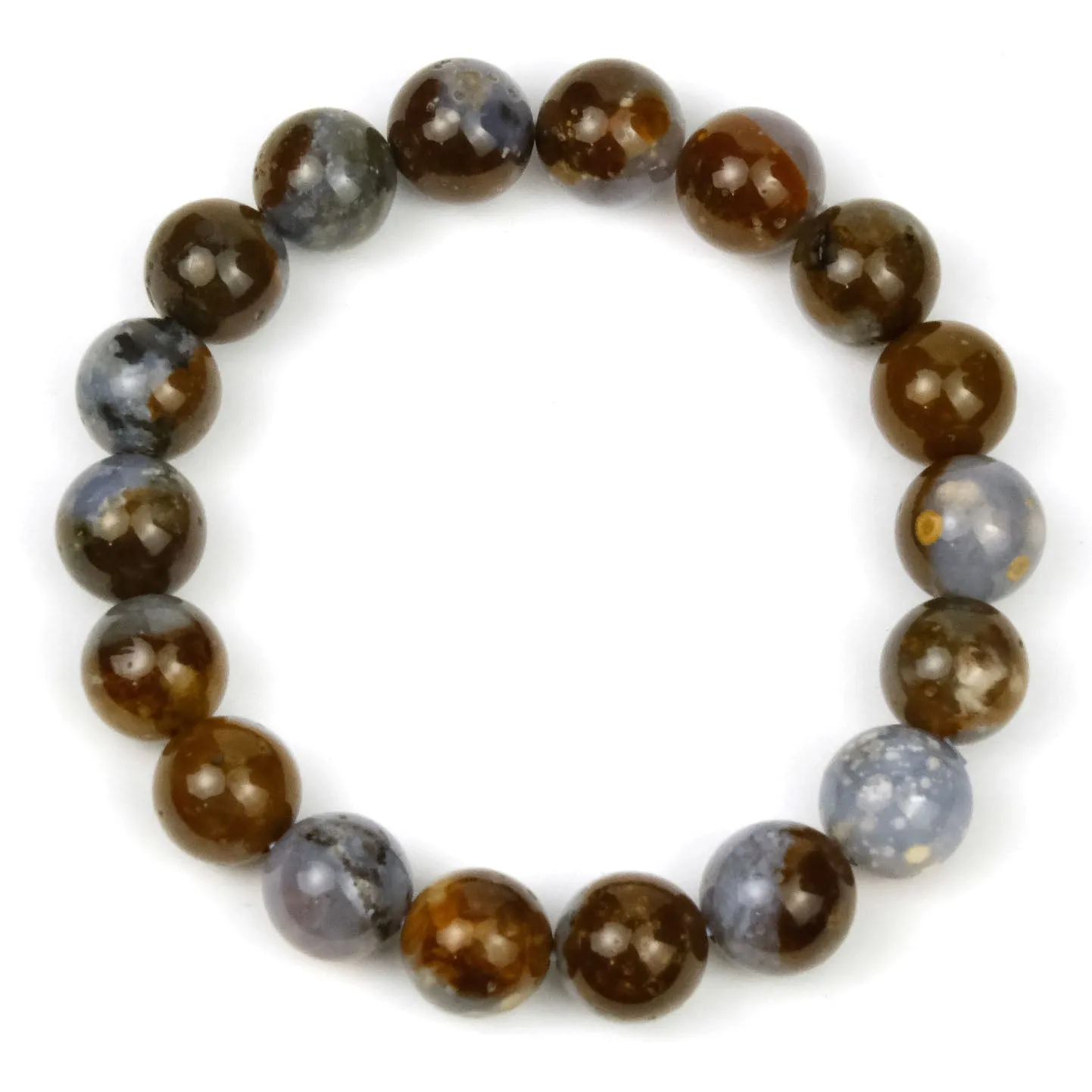 Starry Sky Madagascar Agate Stretch Bracelet 11mm