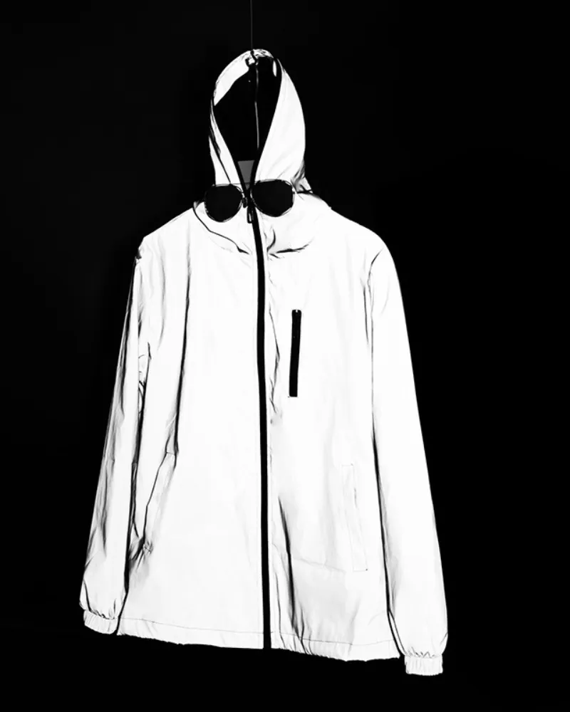 Techwear Silver Reflective Jacket