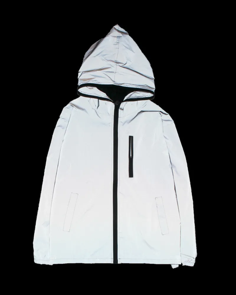 Techwear Silver Reflective Jacket