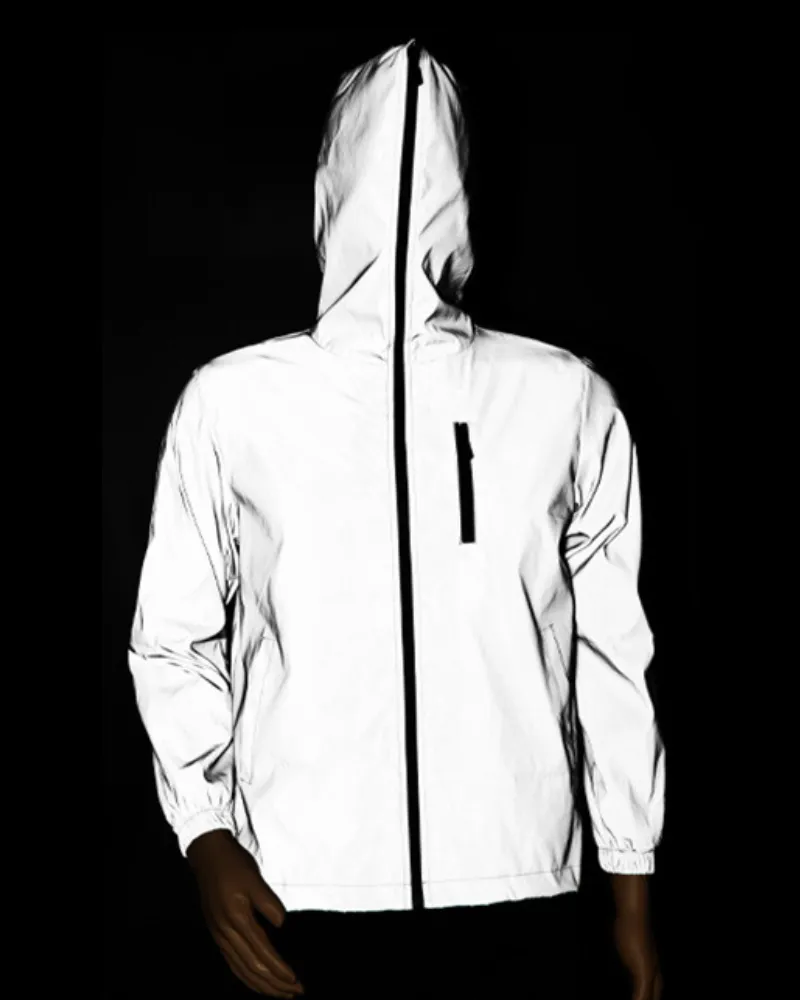 Techwear Silver Reflective Jacket