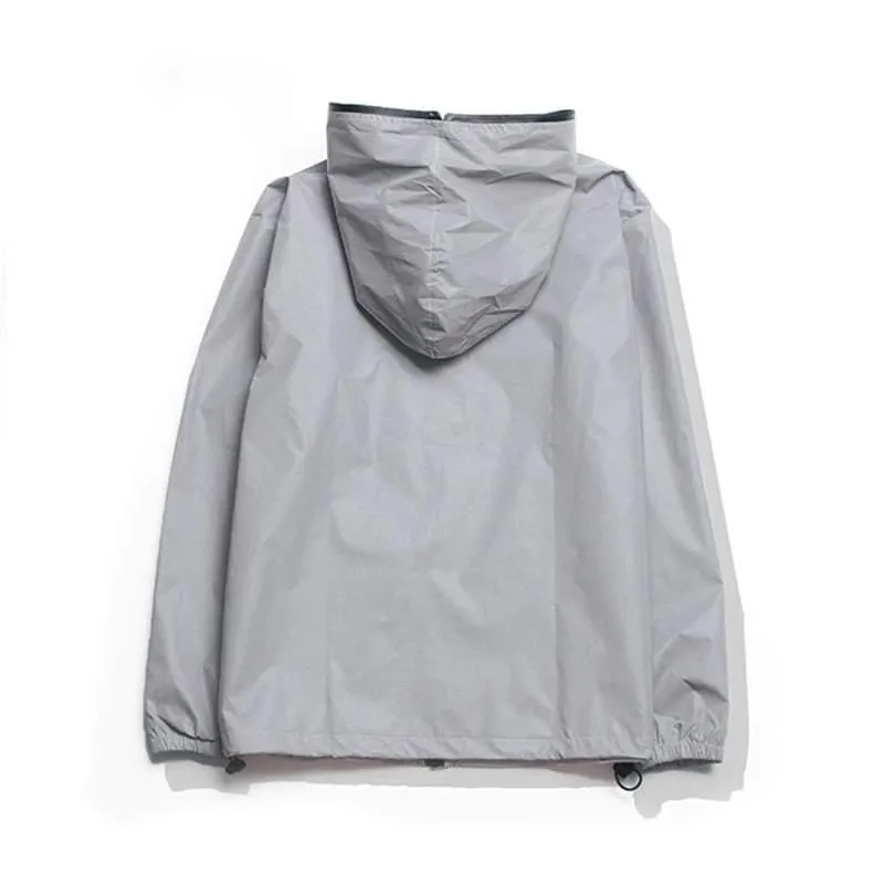 Techwear Silver Reflective Jacket