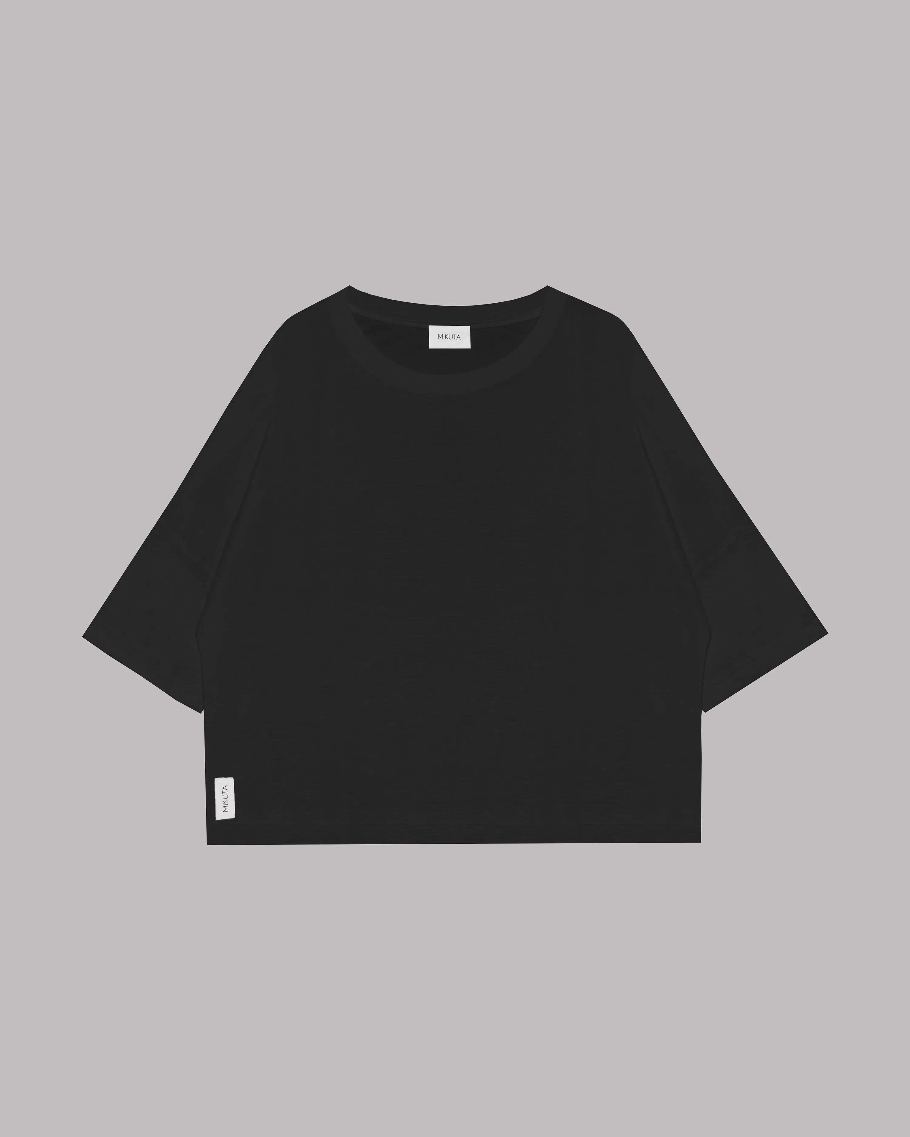 The Black Loose Lyocell T-Shirt