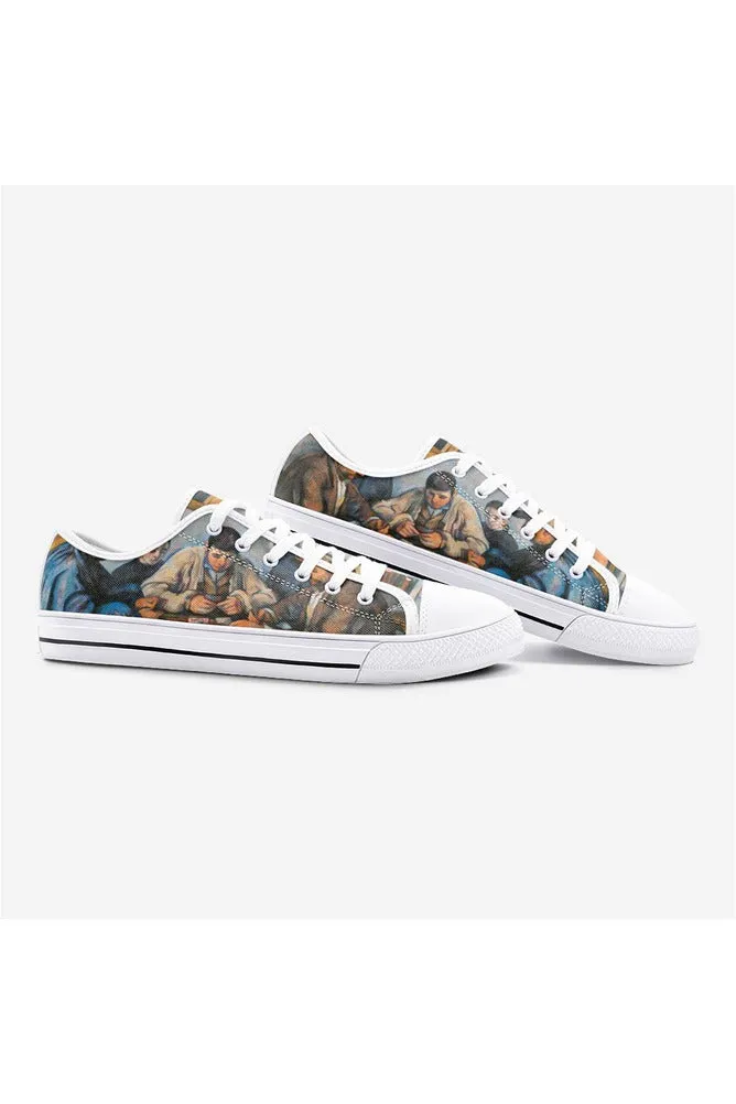 The Card Players Unisex Low Top Canvas Shoes