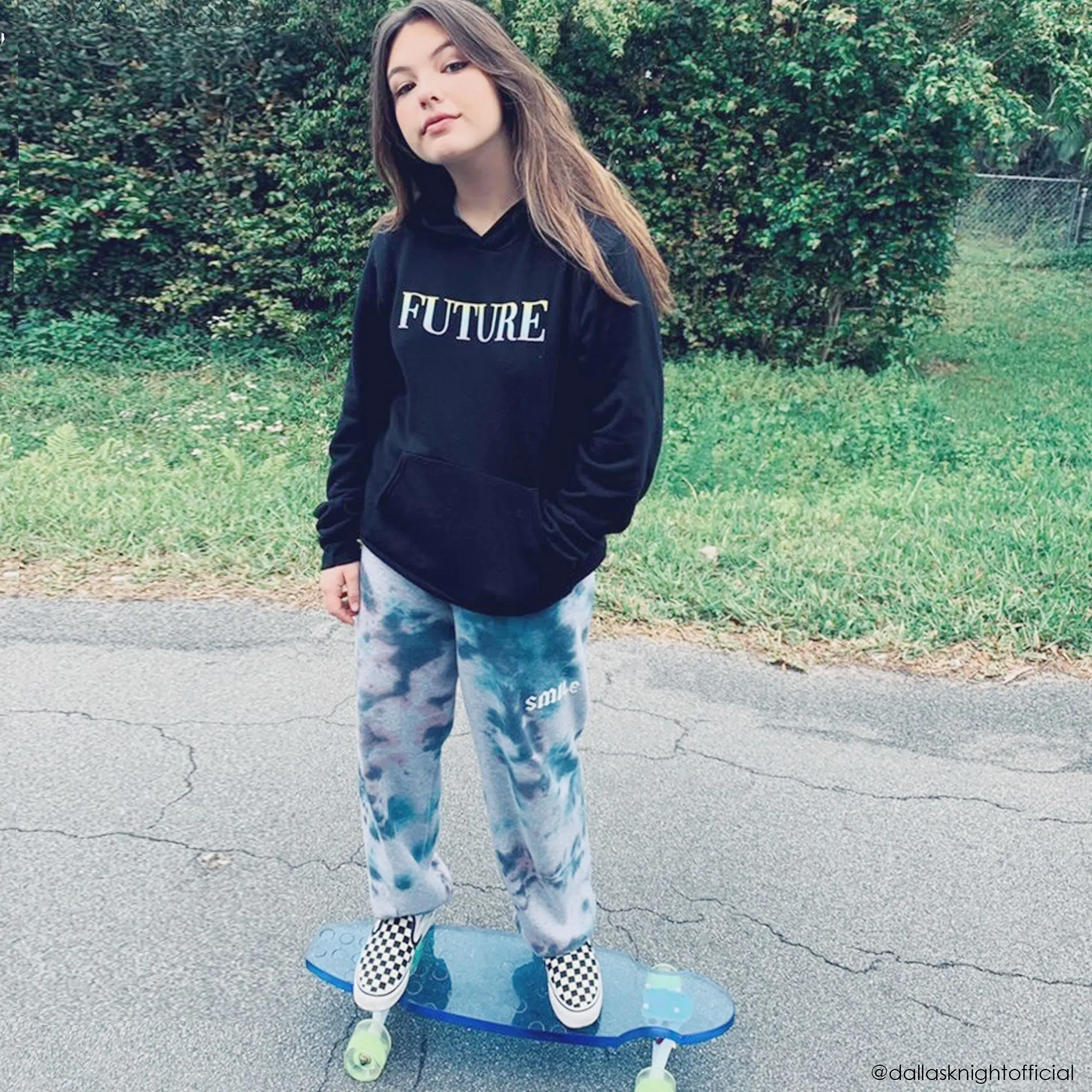 tie dye smile jogger