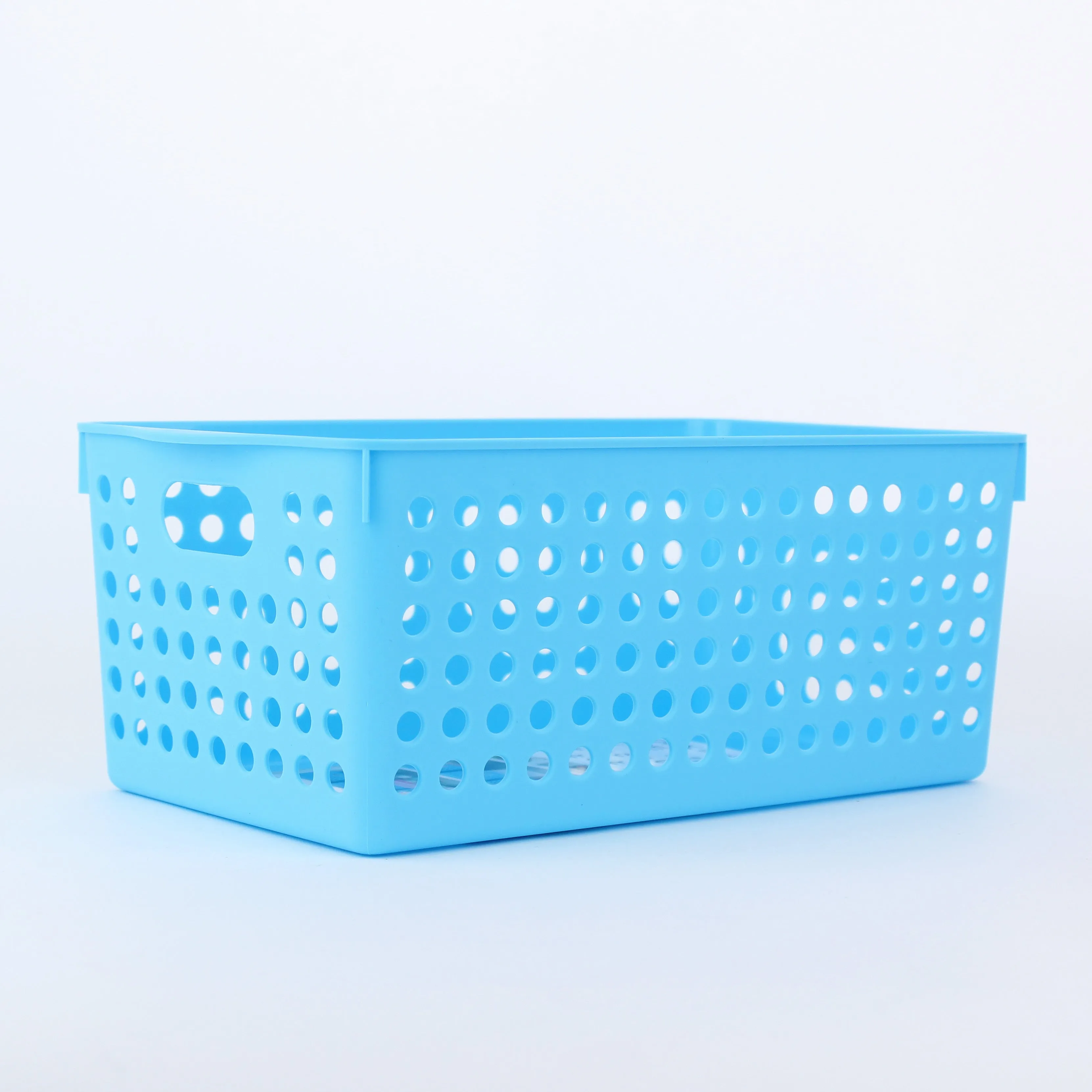 Wide Blue Basket