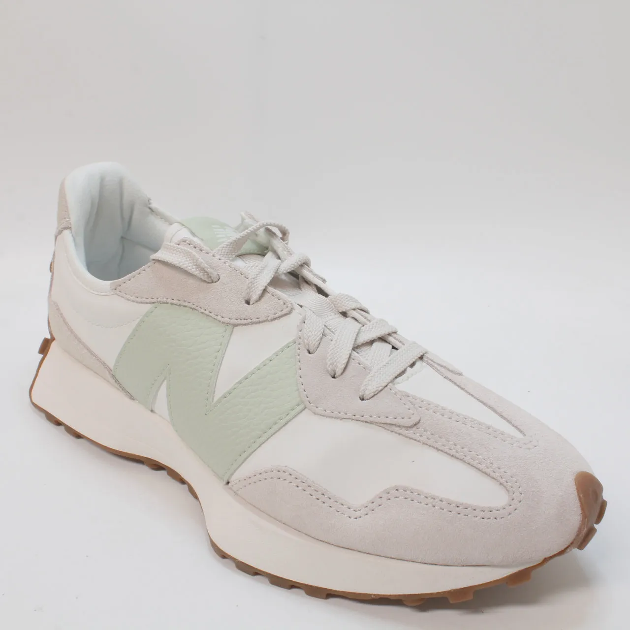 Womens New Balance 327 Silver Moss Cream White Trainers