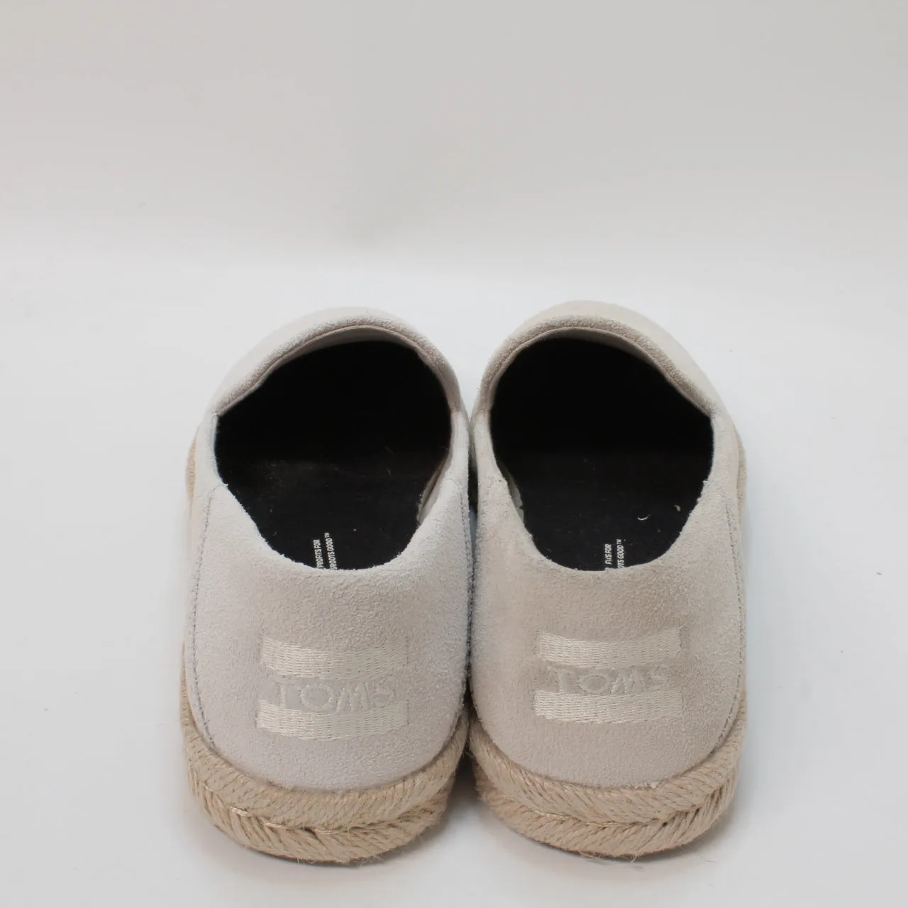 Womens Toms Santiago Espadrille Putty Suede Uk Size 3