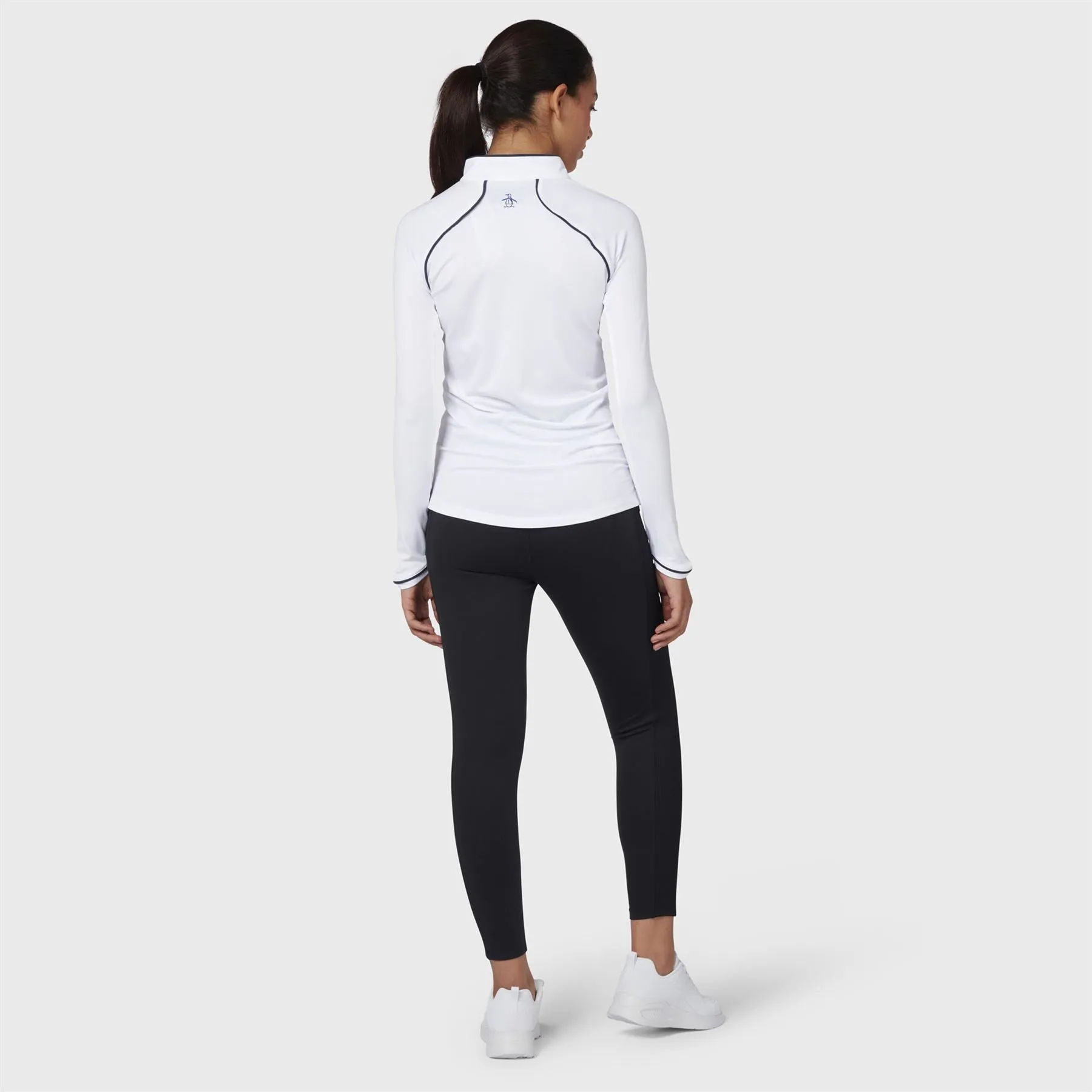 Womens Veronica Quarter Zip Mid Layer Bright White - SS24